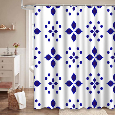 Rideau de douche Tile Blue