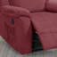 Fauteuil inclinable électrique en rouge paprika