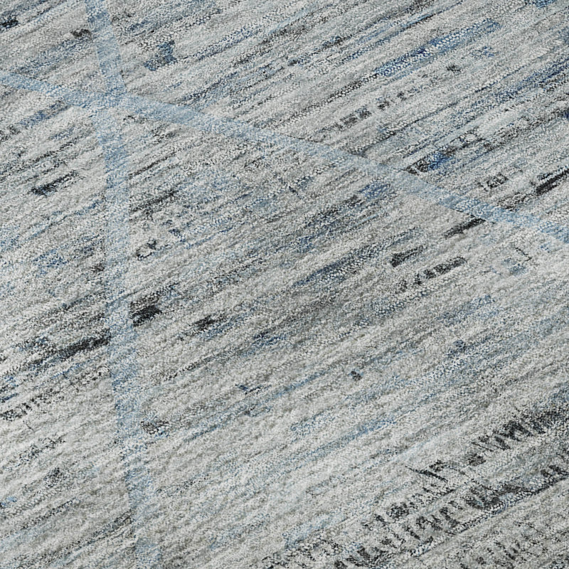 Premium Machine Washable Honig AMF1658 Diamonds Rug, Rectangle 10' x 14'