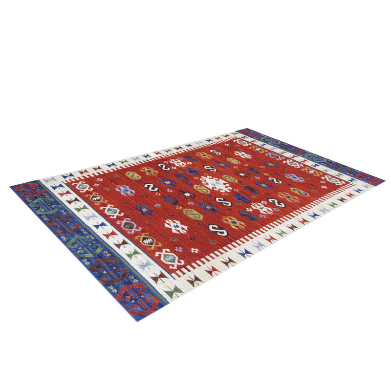 Southwestern Wool Hand Woven Area Rug, Rectangle 155 x 240cm