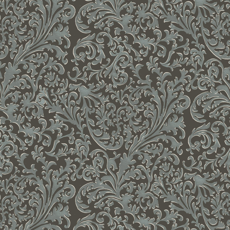 Florentine Vine - Papier peint obsidienne