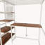 Lit mezzanine simple en métal blanc pour le dortoir - charge, lumières à DEL, bureau intégré pour dortoir stable, fabrication robuste