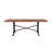 Eamon Acacia Rectangular Solid Wood Top with Iron Base Dining Table-1921090895-1926289775