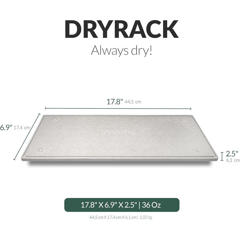 Tapis de séchage Diatomaceous Earth Stone