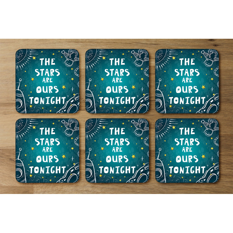 Square 6 Piece Coaster Set