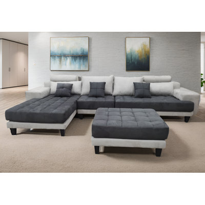 Canapé modulaire 4 pièces rembourré