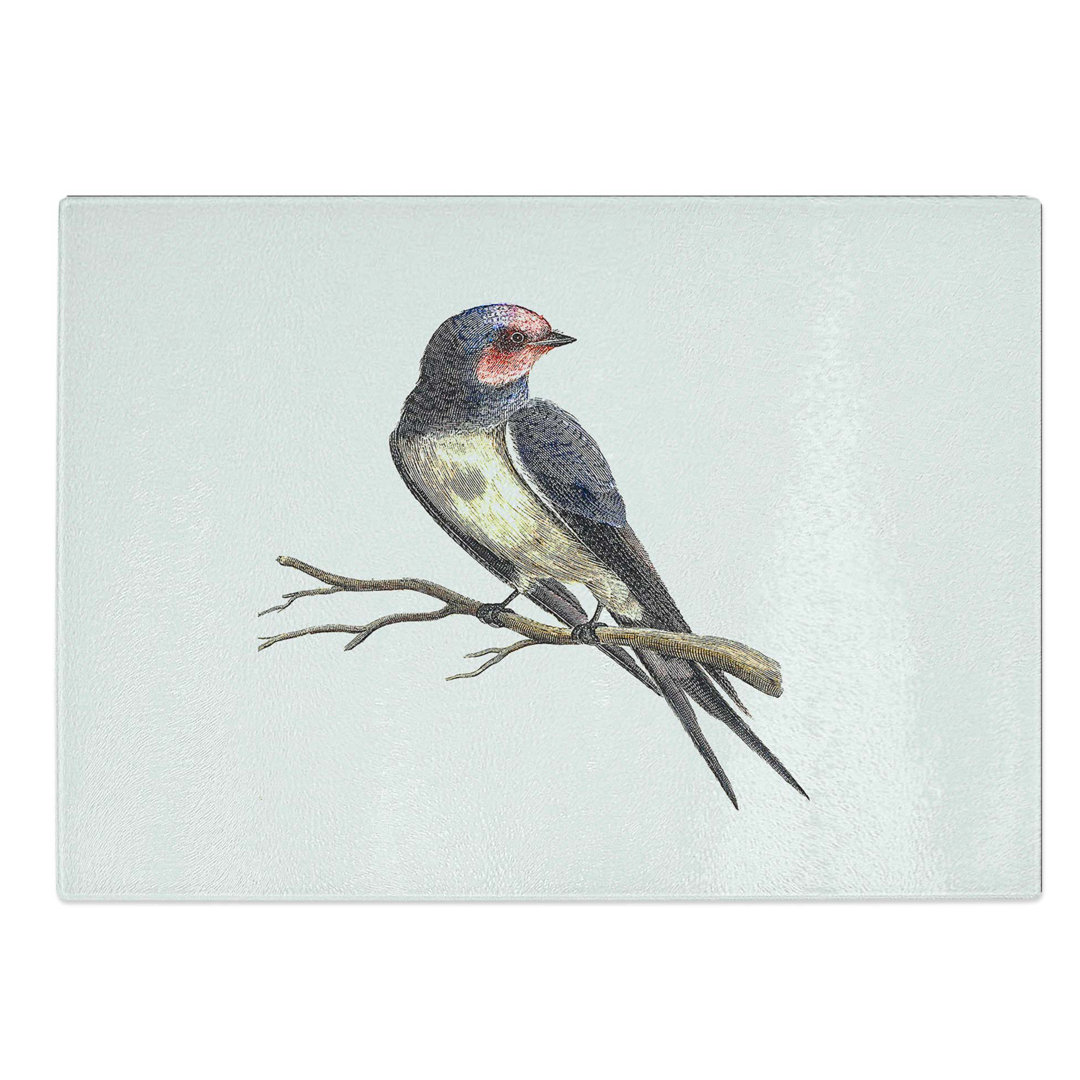 Tempered Glass Swallow by Johan Teyler Chopping Board