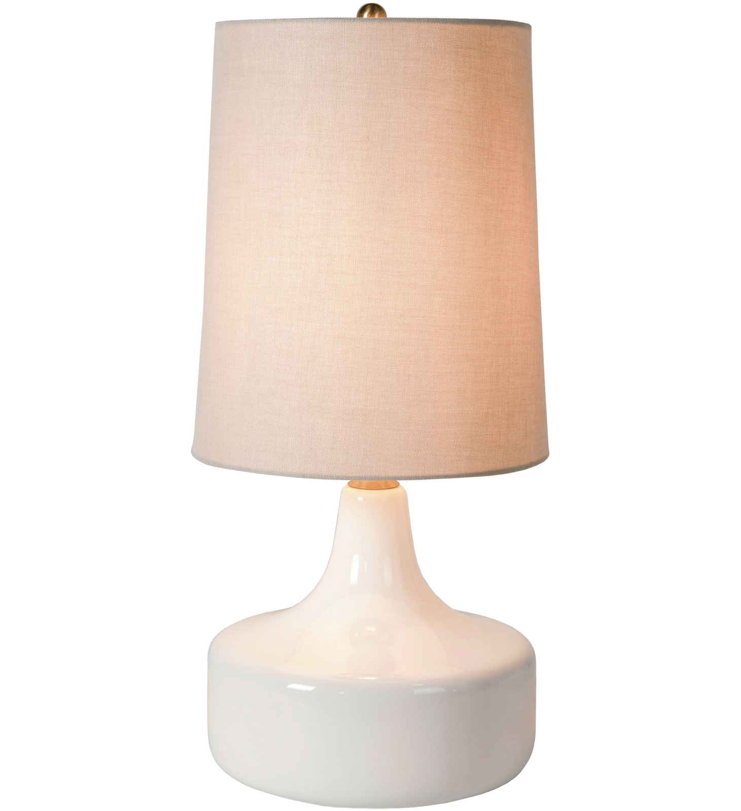 Medano Ceramic Table Lamp, White