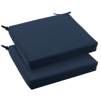 2 pcs outdoor chair cushions SeatBack seat cushions 185 W x 16 D