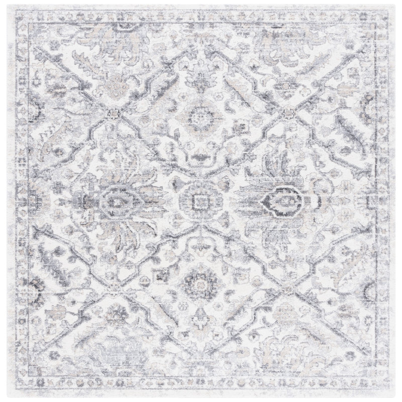 Hanka Performance Oriental Rug, Square 6'7"