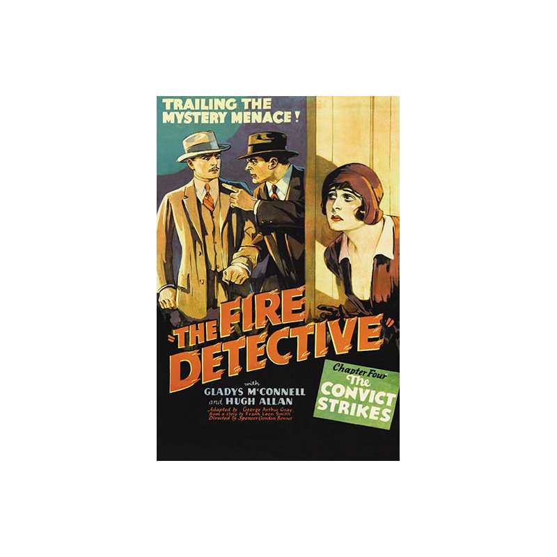 The fire detective-impression d’annonces non encadrées, H 66 po x l 44 po x P 1,5 po