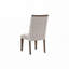 Ensemble de chaises de salle à manger rembourrées en tissu avec dossier rembourré, 4 pieds