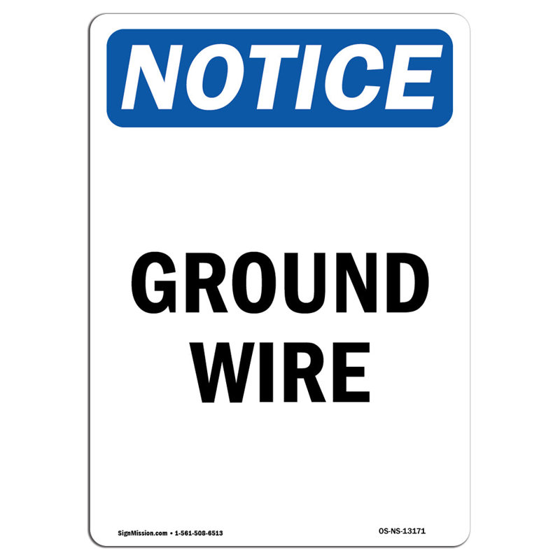 Ground Wire Sign