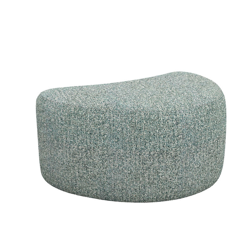 Carlisle Wedge Pouf, Pool Rayon/Viscose
