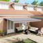 Ebern Designs Polyester Cover Retractable Patio Awning-946425480-946425497
