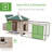 Janda 16.08 Square Feet Walk In Chicken Coop with Chicken Run For Up To 4 Chickens-99420308