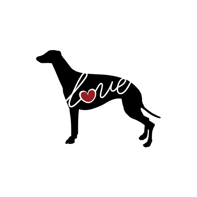 Greyhound 1 Piece Wrapped Canvas Wall Art, 66.04 cm H x 45.72 cm W x 3.175 cm D