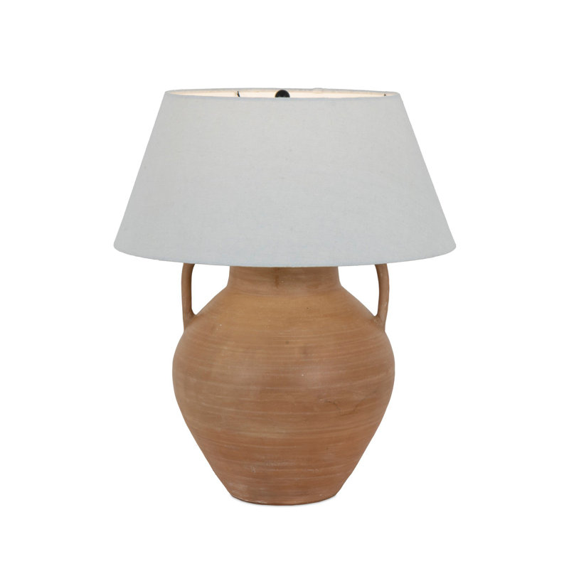 Atrani Table Lamp, Aged Natural Terracotta