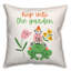  Housse et insert de coussin carré Gnome Frog Hop Garden-483002289