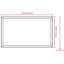Miroir mural surdimensionné de 60 po x 36 po avec cadre en aluminium jaune et corail, toute vue, fixation rectangulaire facile à installer, vue ronde pour différents espaces-662859071