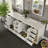 Detwiler 84"W x 22"D Double Sink Bathroom Vanity with Undermount Porcelain Sink-253692701-253692698