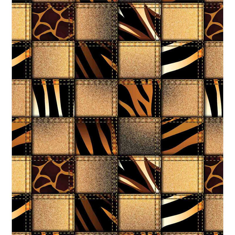 King Safari Patchwork Microfiber Duvet Cover Set