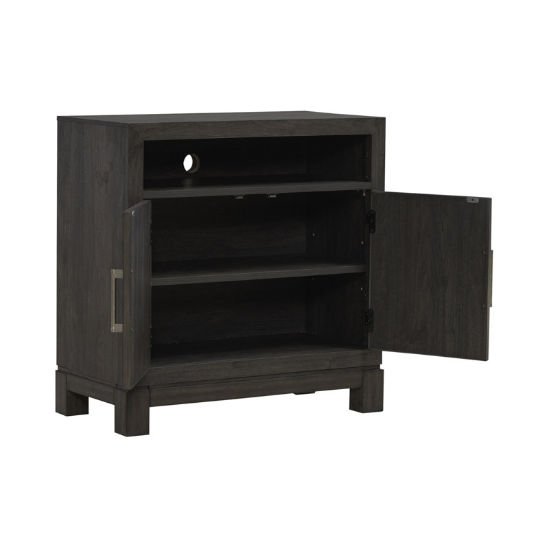 Keniston Nightstand with Charging Station and Shelf