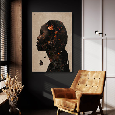 «Wildflower Elegance» par Svetlana Aleynikova, art mural en verre acrylique