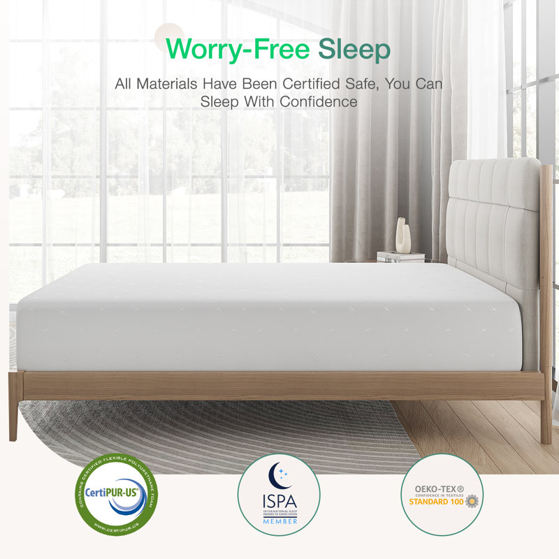 Novilla 12"Cooling Memory Foam Mattress– 10-Year Warranty, CertiPUR-US, OEKO-TEX Certified, King, 12"