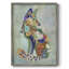 Fantastic Florals Fox, assis, reproduction encadrée - bois massif-897195500