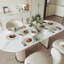  Service de table en porcelaine tressée blanche en relief 12 pièces avec service léger et durable pour 4 personnes
