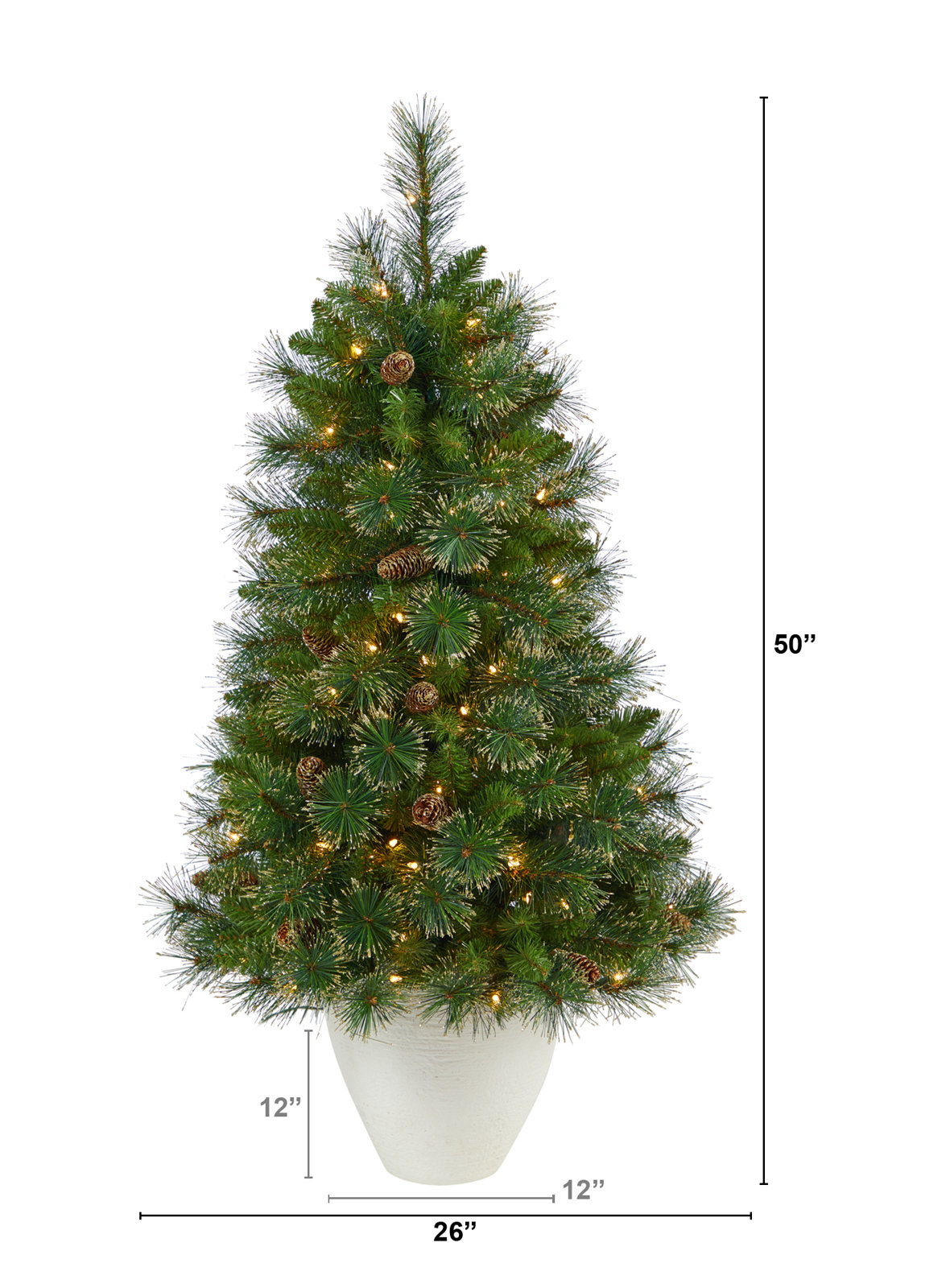 Washington 50' Lighted Artificial Pine Christmas Tree