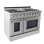 NXR Professional Ranges 48" 7.2 Cubic Feet Free Standing Range