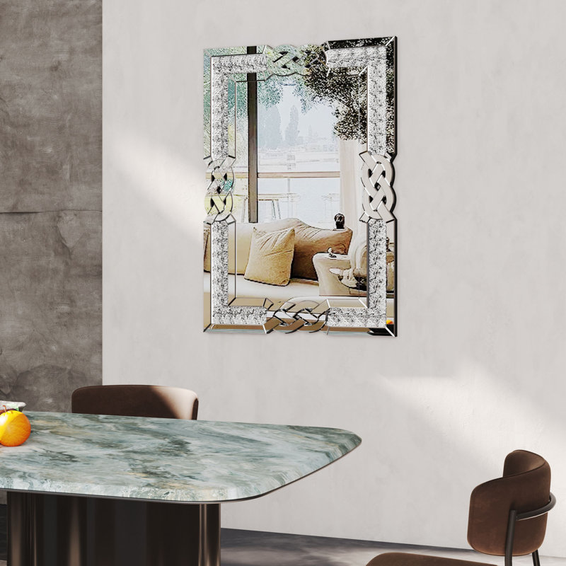 Godofredo Rectangle Wall Mirror, 90cm H x 60cm W