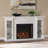 Henstinger Electric Fireplace with Bookcase