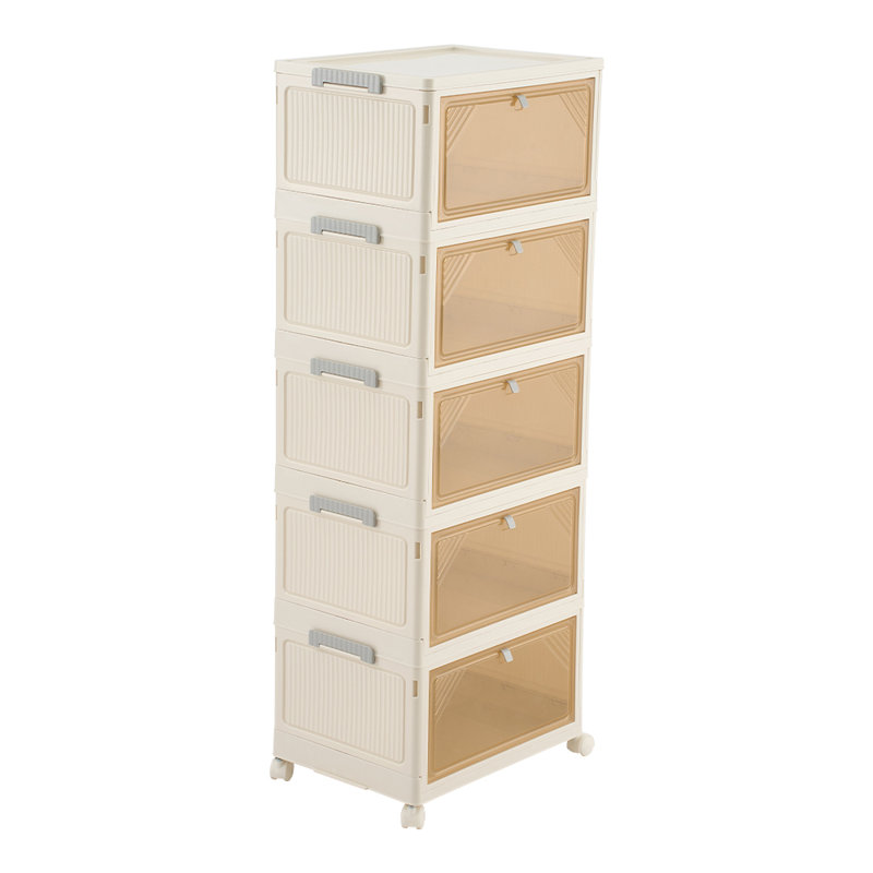 6 Pair Stackable Shoe Rack, 103cm H x 39cm W x 28cm D