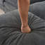 Fauteuil surdimensionné, fauteuil rembourré moderne avec coussin, canapé modulaire modulaire pour le salon, canapé de lecture à siège profond pour appartement de chambre à coucher, combinaison de bricolage en chenille