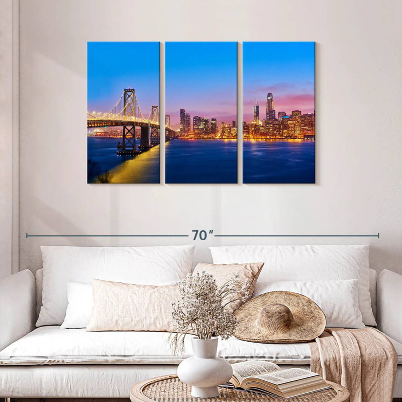 Lilie San Francisco Sunrise Skyline, 28" H x 45" W
