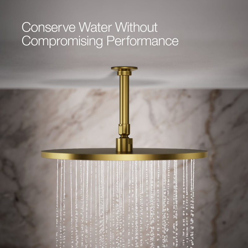 Contemporary 14 In. Round Single-Function Rainhead 2.5 Gpm, Bronze