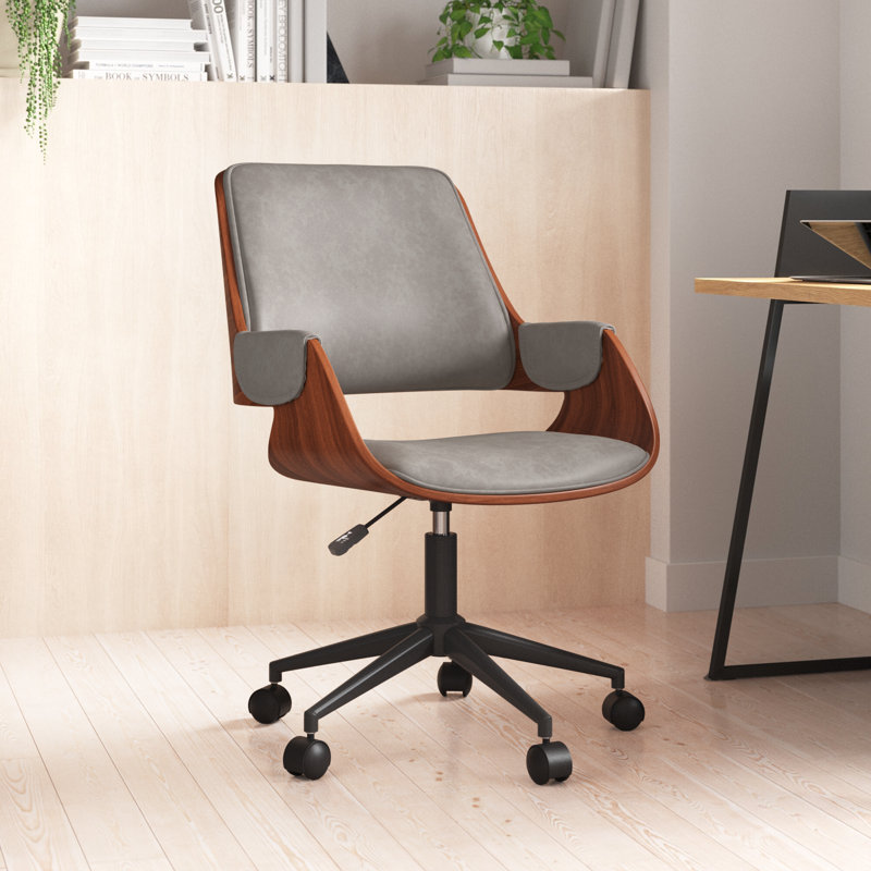 Chaise de bureau Lithonia, Gris
