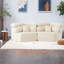 Chaises d'appoint modernes, 53 po. Velours côtelé beige pour la maison