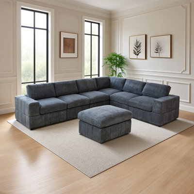 Corduroy 7-piece Living Room Sofa Set by Latitude Run