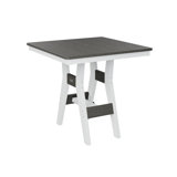 Berlin Gardens Harbor Regular Top With White Base Square Bar Table