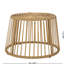 Chaise berçante et table d'appoint en fer brun, structure en fer, brun, imperméable