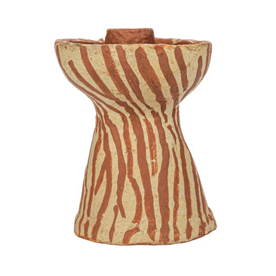 5'' H Paper Mache Tabletop Candlestick