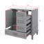 Ensemble de meuble-lavabo 30 po avec lavabo, armoire de rangement moderne avec porte à fermeture douce et 3 tiroirs, structure en bois massif-1626725899