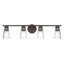 Éclairage pour salle de bain 4 lumières avec verre transparent 31,25 po Stamos-131043092-131043095-131043096