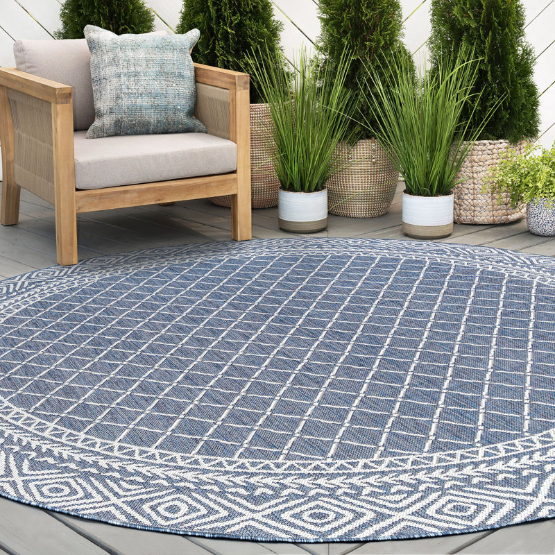 Rosenzweig Indoor / Outdoor Rug, Round 5'3"