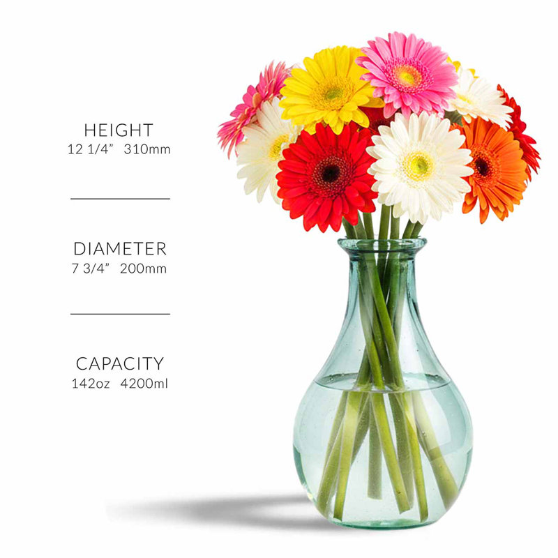 Vase de table 12 "Gourde, 12" H x 7.5" W x 7.5" D
