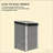 Lockable Storage Sheds, Galvanized Steel Modern Lean To For Home Yard